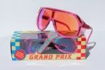 PIT VIPER The Crawdaddy Climax Grand Prix Sunglasses Pink/Blue NEW - Image 2